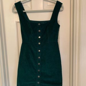 Corduroy Button Down Mini Dress